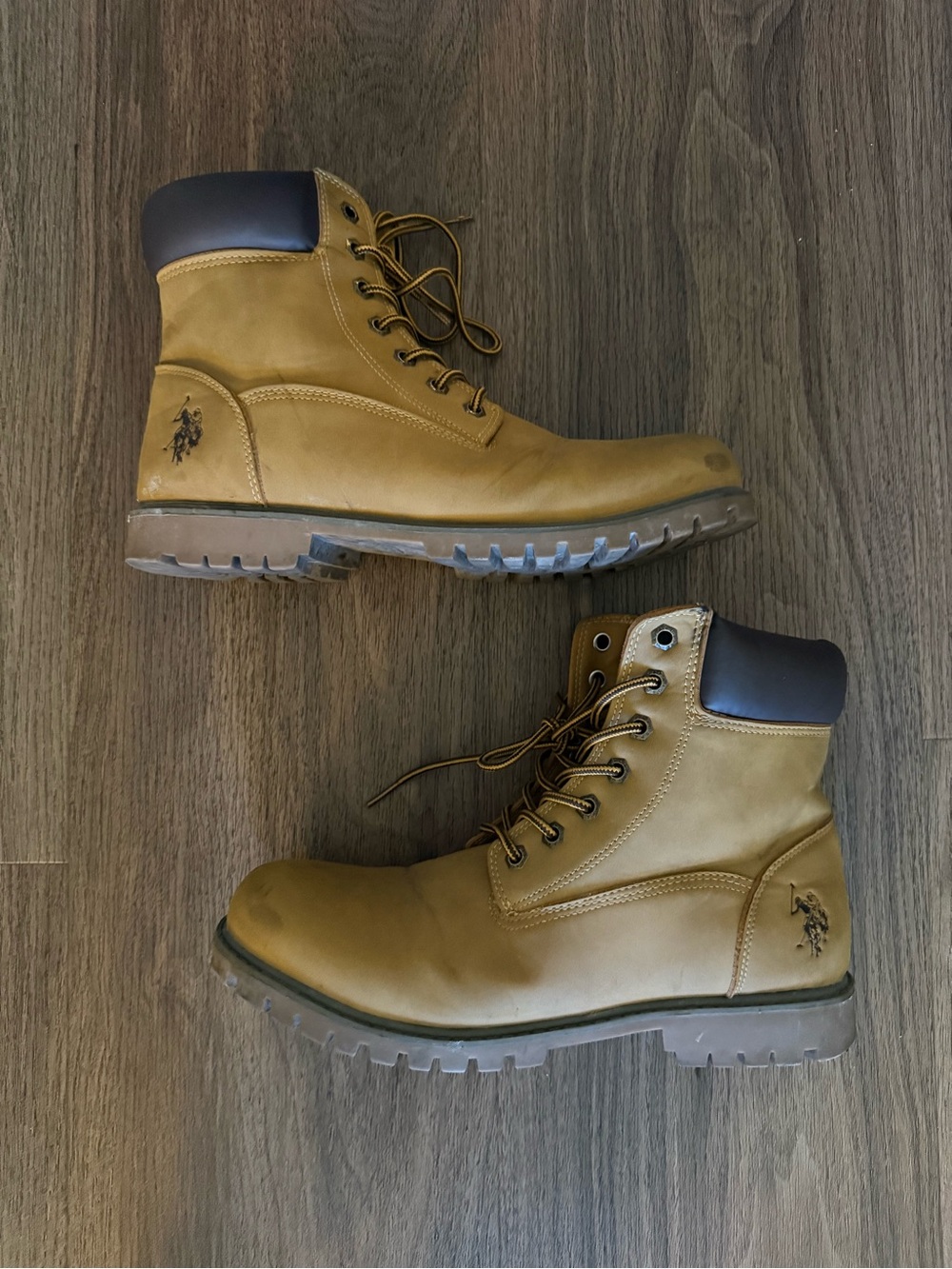 U.S. Polo Assn. Men's Wheat Lace-Up Work Boots size 10.5